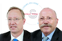 MM. Bernatd Saugey et Dominique Bailly, Questeurs du Sénat